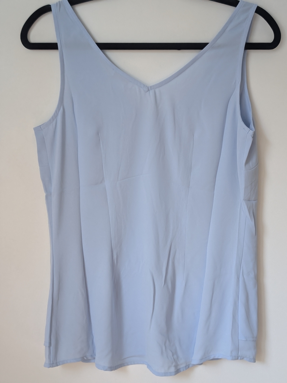 Cache Women's V-Neck Wide Straps Cami/Tank Top — Powder Blue Size Small